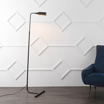 Cotys 66" MidCentury Industrial Metal Adjustable Pharmacy LED Floor Lamp - JONATHAN Y